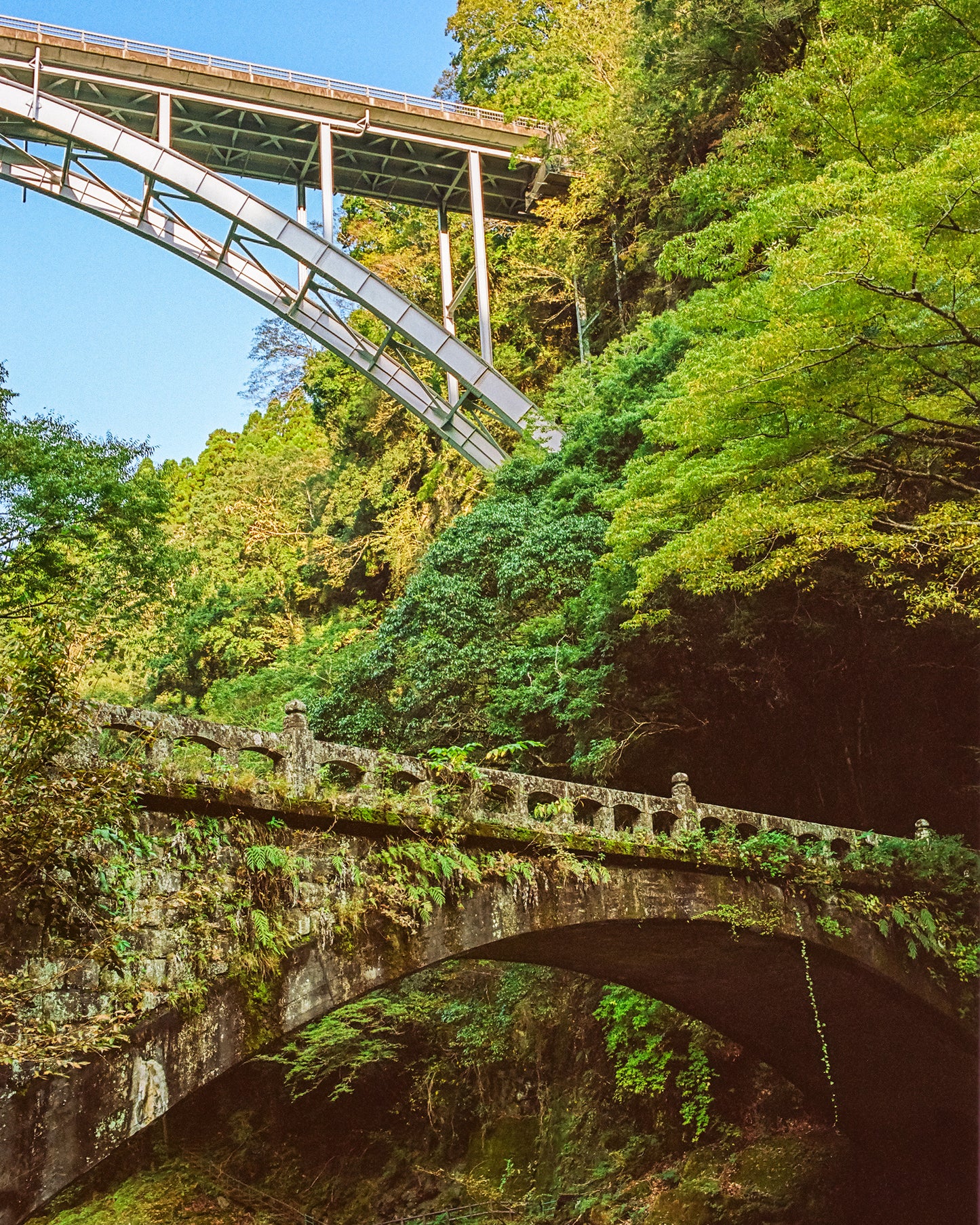 Bridges Above Takachicho Gorge