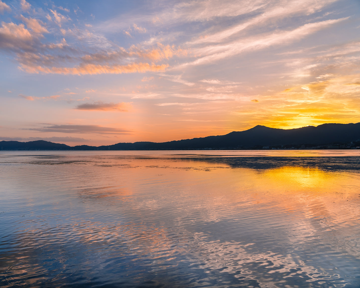 Sunset at Lake Biwa 琵琶湖