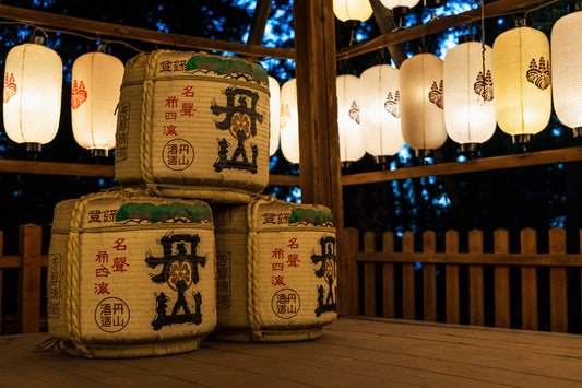 Sake Barrels for Offering 飾り樽